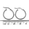 Arranview Jewellery Silver Hinged Heavy Weight Hoop Sleeper Earring (18mm)