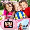 Goopow Kids Digital Camera, Pink Purple, 32GB MicroSD Card Included,