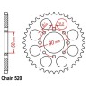 JT HONDA CMX250 REBEL 250 REAR SPROCKET 30T 30 TOOTH