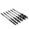 6Pcs Auger Bits Wood Cutting Spur Brad Point Twist Drill