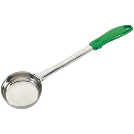 Winco Solid Food Portioner, 4-Ounce, Medium, Stainless Steel, Green
