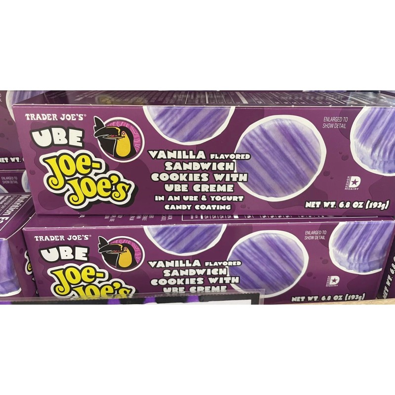 Trader Joe's 2 Packs Trader Joes Ube Joe-Joe's Vanilla Sandwich