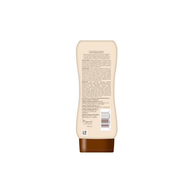 Hawaiian Tropic Sheer Protector Solar 50 FPS Loción de 240ml