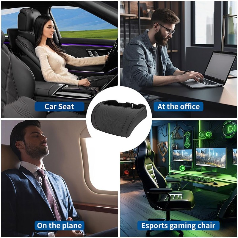 Dapucarin Car Headrest Memory Foam Neck Pillow for Driving with