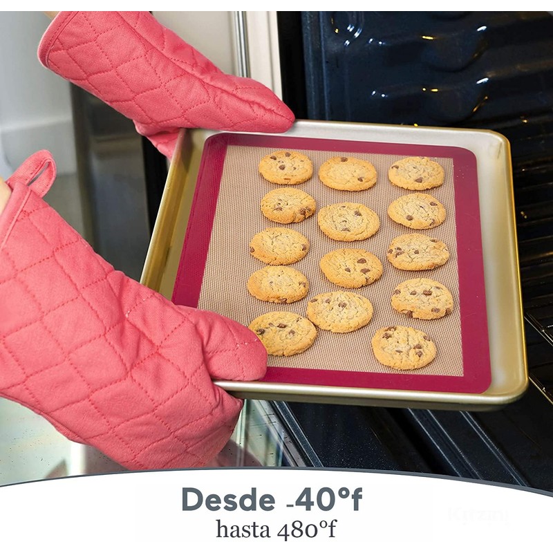U Chef Set de Alfombrillas antiadherentes para hornear, Tapete para