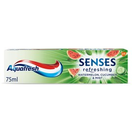 Aquafresh Senses Refreshing Watermelon, Cucumber & Mint Toothpaste 75 ml