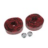 sourcing map 2 Pcs Red Black Foam Anti Slip Handlebar