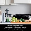 Ninja JC150 NeverClog Cold Press Juicer, Powerful Slow Juicer with