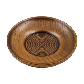 ZONADAH 6 PCS Wooden Coasters Wood Fruit Decorative Plate Round Walnut Coasters for Office Home Decor Tea Coffee Mat