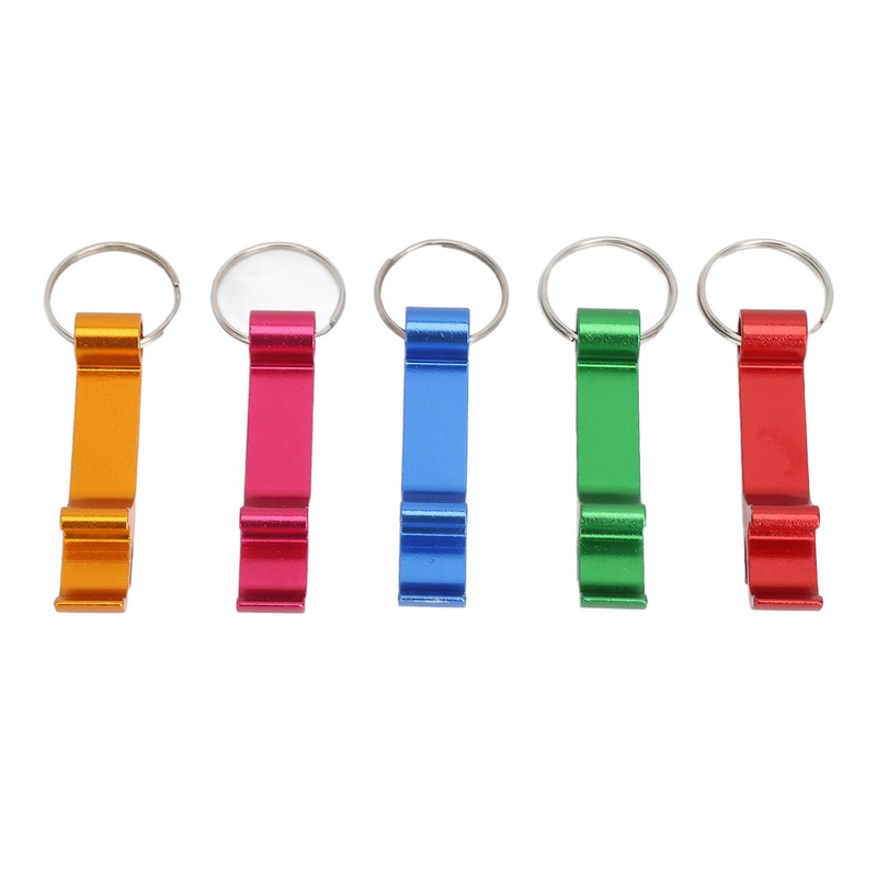 100pcs Bottle Opener Keychain Colorful Aluminum Alloy Can Opener Key