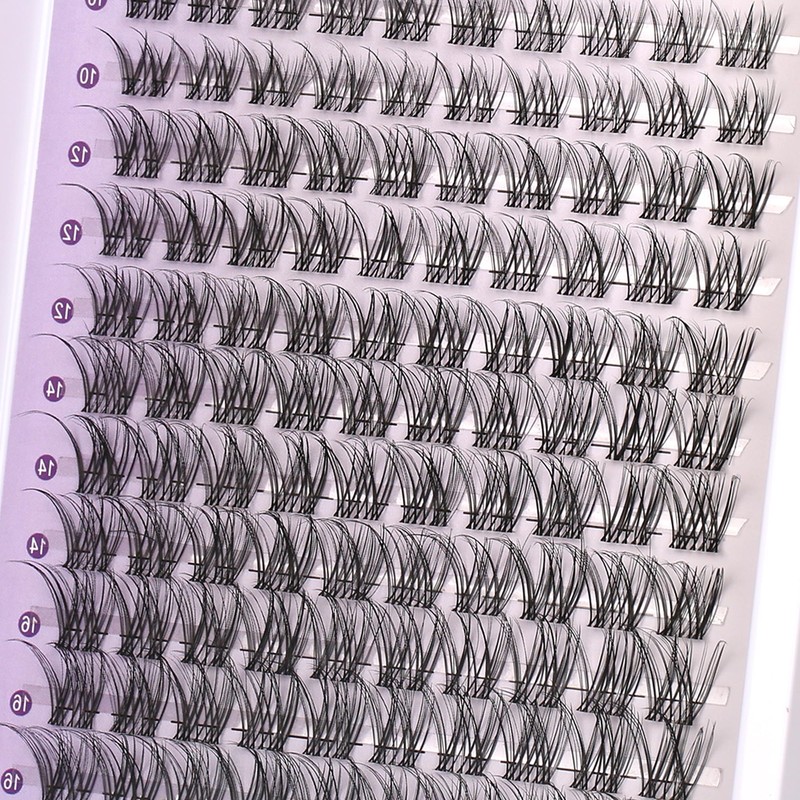 Himirell False Eyelashes DIY Clusters Lashes Individuals Wispy Wet Look