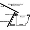 Gutter Wedge (Brown, 10 Pack) for 6 Inch Gutters With