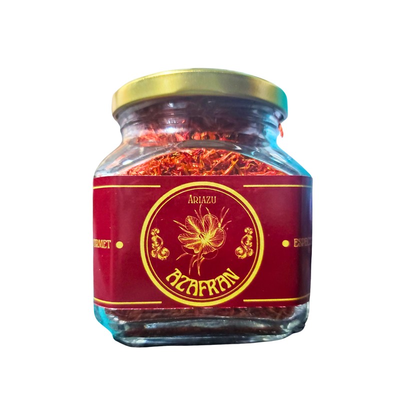 ARIAZU Azafran mexicano 20 gramos Azafrancillo frasco hermetico reutilizable azafran