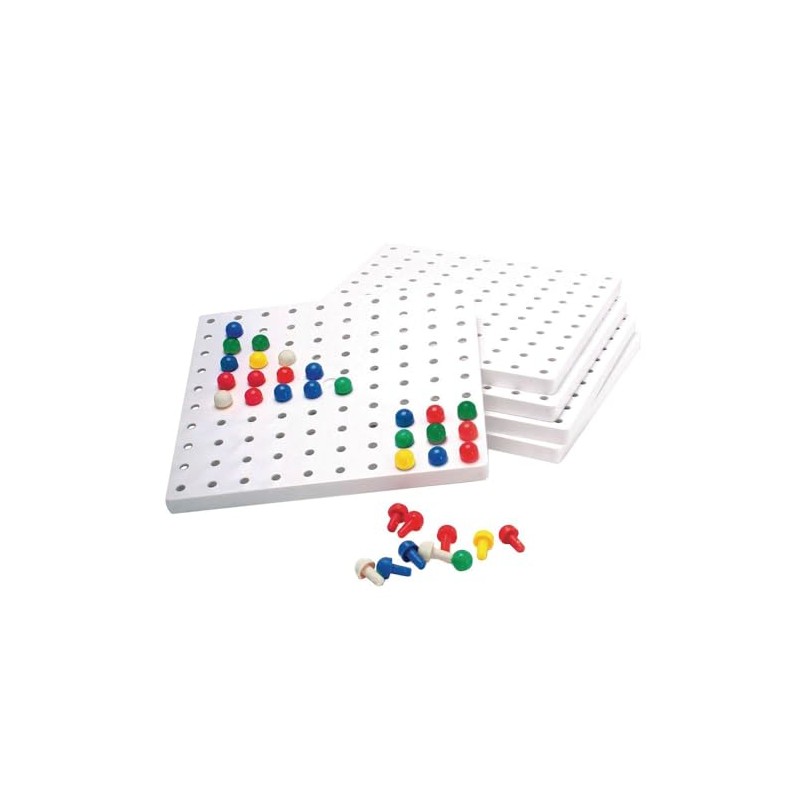 Invicta Educational 147759 Peg Boards and Pegs Set, 1005 Pieces