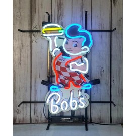 Neon Signs for Wall Decor Bob's Big Boy Burger Sign Light Lamp With Hd Vivid Printing Tech Artwork Absbvvvd Neon Glass Tubing