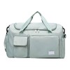 QUINTRA Grey Travel Bag with Dry/Wet Separator for Men and