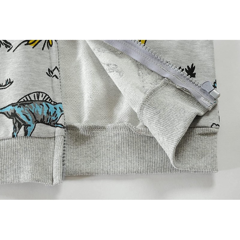 Eulla - Felpa con cappuccio a zip per bambini/ragazzini, con