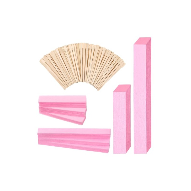 Leelosp 600 Pcs Waxing Kit Includes 400 Wax Paper Cloth