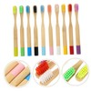 Ipetboom 10Pcs Soft Bristle Bamboo Toothbrushes for Bamboo Handle Gentle