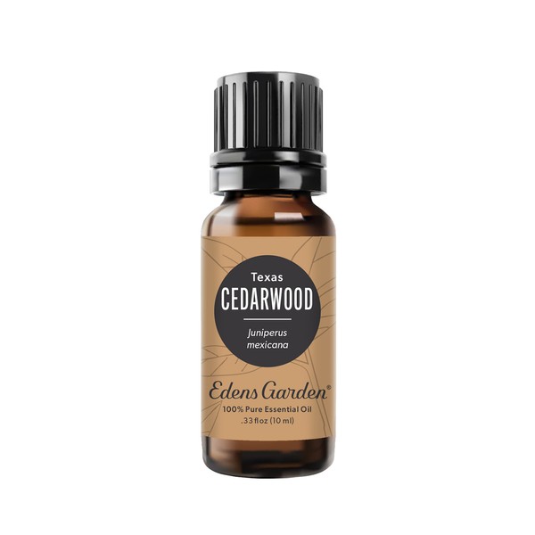 Edens Garden Cedarwood- Texas Essential Oil, 100% Pure Therapeutic Grade (Undiluted Natural/Homeopathic Aromatherapy Scented Essential Oil Singles) 10 ml