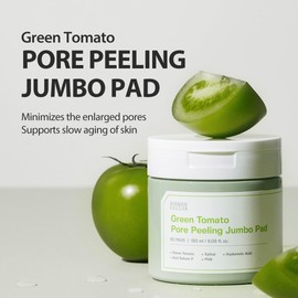 SUNGBOON EDITOR SUNGBOON EDITOR Green Tomato Pore Peeling Pad 60 Sheets | Exfoliating PHA Toner Pads with Green Tomato & Hyaluronic Acid | Pore Minimizer for Face | Korean Skincare