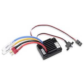 HAMILO RC Car ESC Brush Motor ESC Waterproof Design (Black)