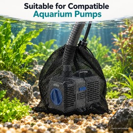Pond Pump Filter Mesh Bag for Debris Protection – Reusable Drawstring Pump Cover for Garden Ponds, Aquariums & Water Features