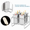 Kit de moldes para paletas de hielo de acero inoxidable,