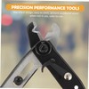 TEHAUX 1pc Dark Green Capillary Scissors with Lock Design Resistant