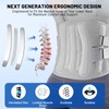 AUTOSAGE Heavy-Duty Adjustable Back Brace-Size XL(Belly 45.3-53.1 in), Features Removable