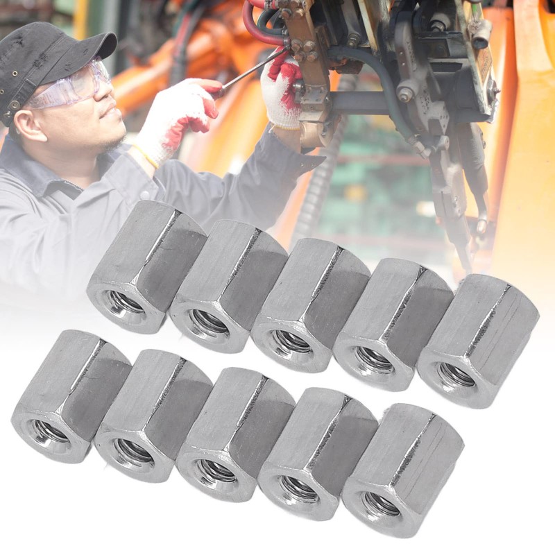 Pack of 20 Long Nuts M4 x 0.7 x 8