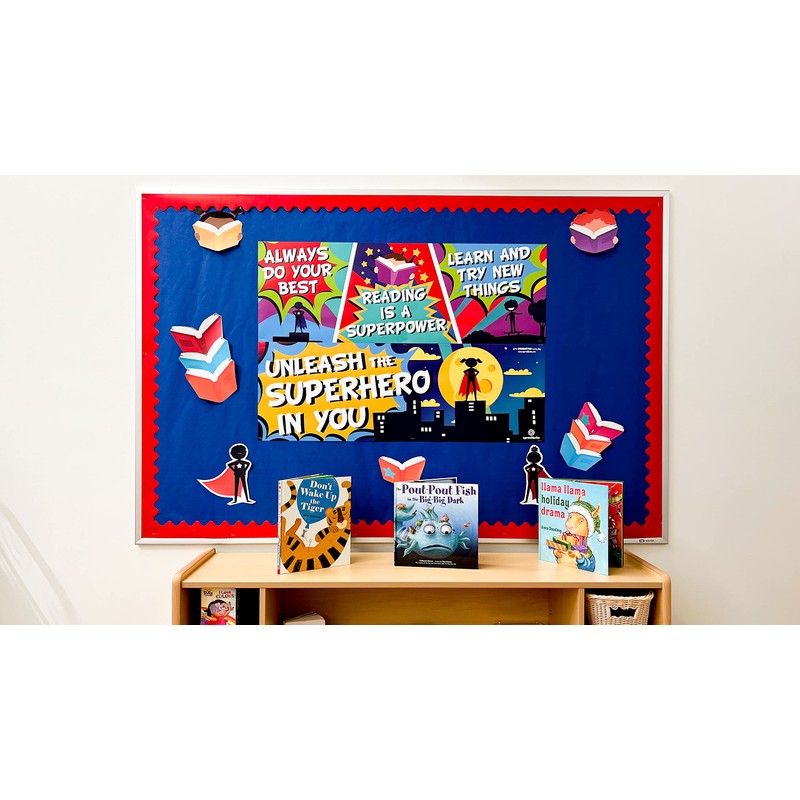 Sproutbrite Superhero Classroom Decorations - Posters and Banners for Teachers