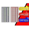 Chrome Foil Socket Labels – Color-Coded Adhesive Stickers for SAE,