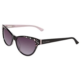 bebe Sunglasses BB 7024 BLACK 001/BLACK ROSE BB7024