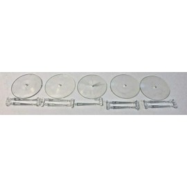 Lote de 5 bases voladoras grandes de 60 mm + tallos voladores utilizados para Warhammer 40k y juegos AoS