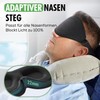 TravelHawk Sleeping Mask Black - Set of 2 - Luxury