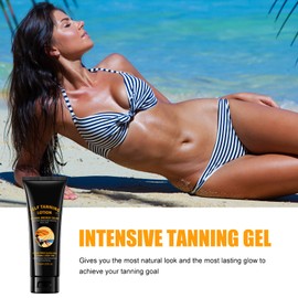 Bräunungscreme, Solarium Creme, Mild und Nicht Reizend, Bräunt Schnell, Spendet der Haut Feuchtigkeit, Keine Sonneneinstrahlung Erforderlich, Sorgt für Ebenmäßige Haut (120 G)