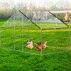 2 PCS 6.6x13 Ft Chicken Coop Covers with 10 Pcs