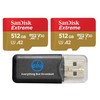 SanDisk 512GB Extreme MicroSDXC Memory Card (Two Pack) Works with