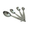 apollo The HOUSEWARES Brand Measuring Spoon Set of 4 Oval,
