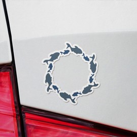 Decal Stickers of Patterns Frame Premium Indoor (No Waterproof) Vinyl Decal Stickers for Laptop Phone Accessory Helmet Car Window Mug Tuber Cup Door Wall Decoration - USCVER3c12541BL0124