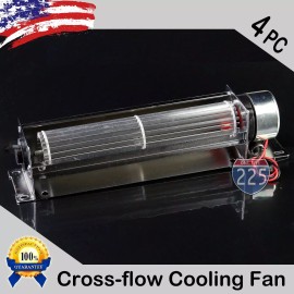 225FWY 4 Pieces Hi-TECH 8" CROSS FLOW CAR STEREO AMPLIFIER COMPONENT COOLING FAN CPU