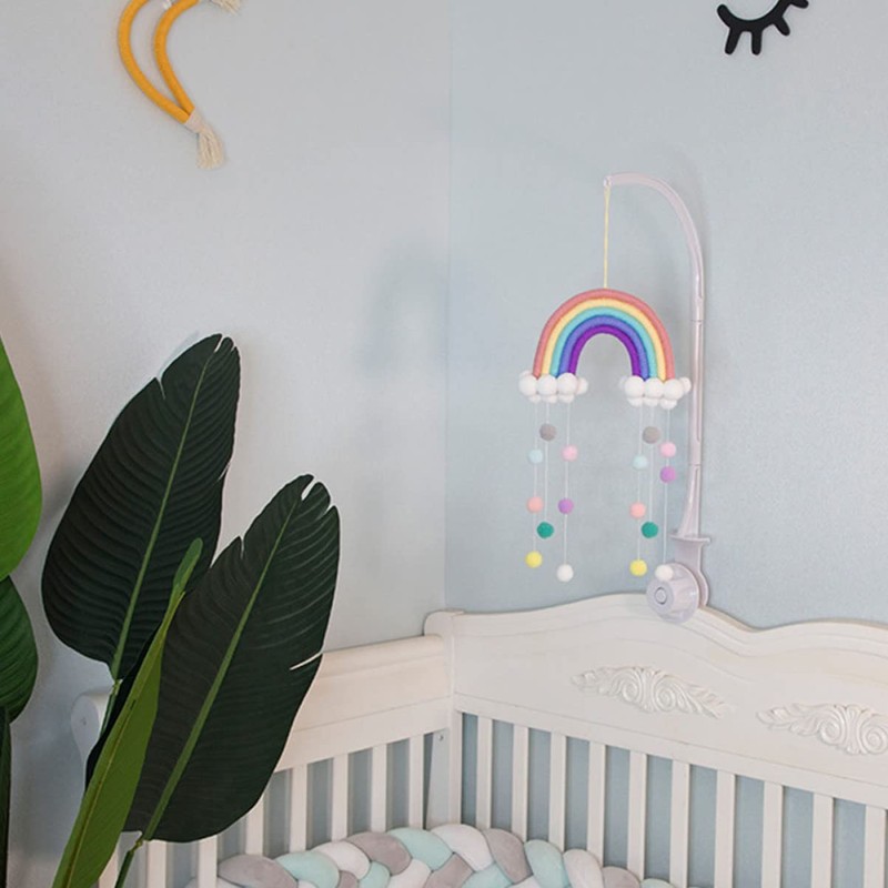 ORFOFE Hanging Rainbow Cloud Raindrops Decor for Bedroom Wall Pendant
