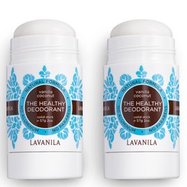 Lavanila Vanilla Coconut Deodorant for Women 2-Pack (2 Oz Each) - Natural Aluminum Free Solid Stick Deodorant, Made In USA, Vegan