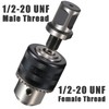 1/16''-1/2'' Magnetic Drill Chuck, Weldon Shank 1/2''-20 UNF Thread