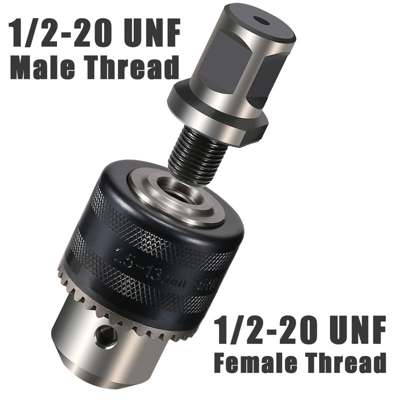 1/16''-1/2'' Magnetic Drill Chuck, Weldon Shank 1/2''-20 UNF Thread