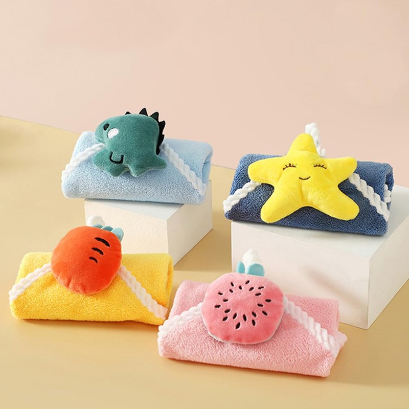 MinniLove Towel, Loop Towel, Handkerchief, Washcloth, Drawstring Towel, Absorbent, Quick-Drying,