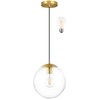 KoKo&Yukina 8 Inch Globe Pendant Lighting for Kitchen Island Mid