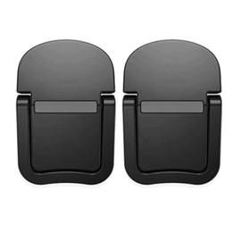 LeTradeJP Laptop Stand, PC Stand, 2 Pieces, Laptop Cooling Stand, Made of Alloy, Heat Dissipation, Foldable, Adjustable Height, Easy to Carry, 2 Portable, Convenient Heat Dissipation (Black)