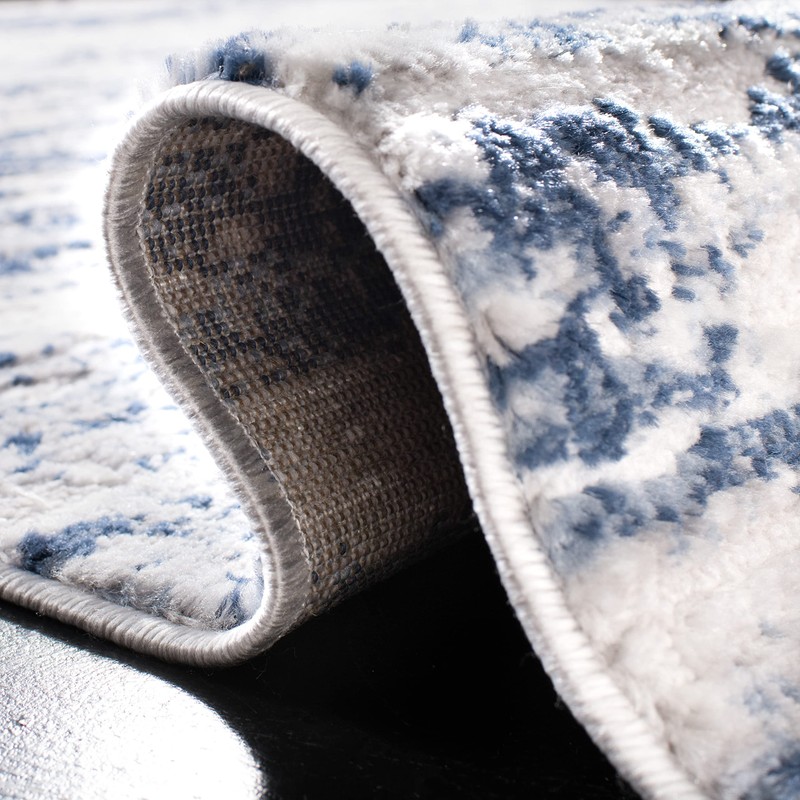 SAFAVIEH Amelia Collection Area Rug - 8' Round, Grey &